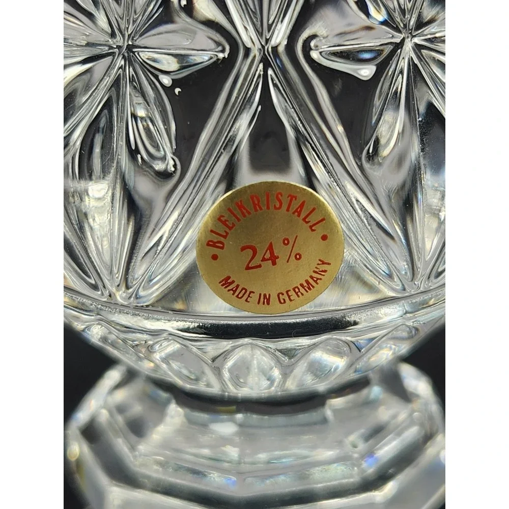 24% Lead Crystal Decorative Egg  Vintage German Bleikristal